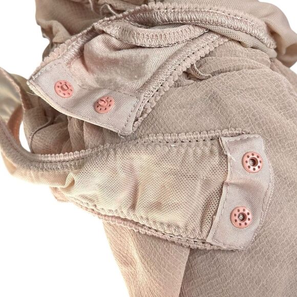 Free People Intimately Juliet Chiffon Ruffle Bodysuit Women’s Small - Picture 6 of 8